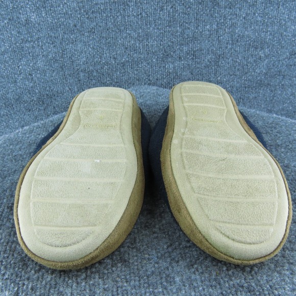 Lands' End Scuffs Men Slip-On Slipper Blue Fabric Slip On Size 8 Medium - Picture 9 of 9